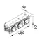 TEHALIT.WA SCHUKO prise 3 voies WAGO C-profil anthracite