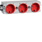 TEHALIT.WA SCHUKO socket 3-way connection WAGO C-profile red