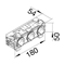 TEHALIT.WA SCHUKO socket 3-way connection WAGO edge mounting green