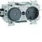 TEHALIT.WA SCHUKO socket with switch WAGO edge mounting anthracite
