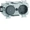 TEHALIT.WA SCHUKO socket with switch WAGO edge mounting anthracite