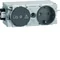 TEHALIT.WA Surge protection socket outlet WAGO C-profile anthracite