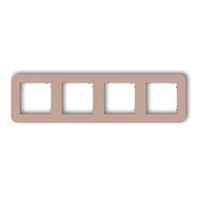 Telaio arrotondato MINI quad universale in plastica color salmone