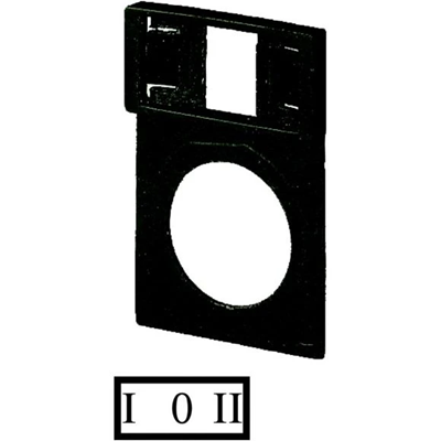Telaio con targhetta descrittiva: HAND 0 AUTO, Q25TS-93