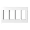 Telaio della custodia S500 4 moduli 8x K45 bianco puro
