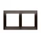 Telaio universale 2 volte per scatole da cartongesso IP20 / IP44, marrone opaco (metallizzato)