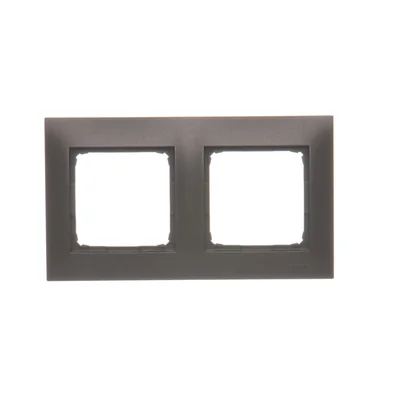 Telaio universale 2 volte per scatole da cartongesso IP20 / IP44, marrone opaco (metallizzato)