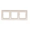 Telaio universale 3 volte per scatole da cartongesso IP20 / IP44, oro (metallizzato)