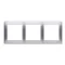 Telaio universale triplo per scatole da cartongesso IP20 / IP44, argento (metallizzato)