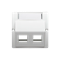 Telephone jack cover on Keystone oblique. Installation of the screw socket to the white box