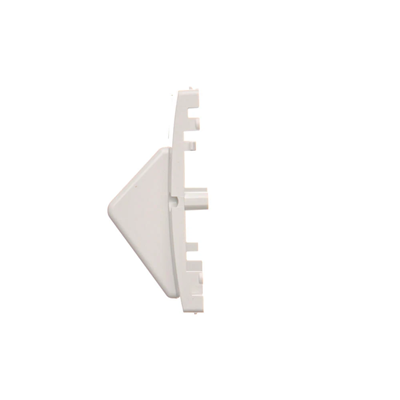 Telephone jack cover on Keystone oblique. Installation of the screw socket to the white box