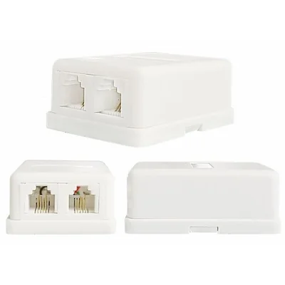 TELEPHONE SOCKET 2X6P4C N/T