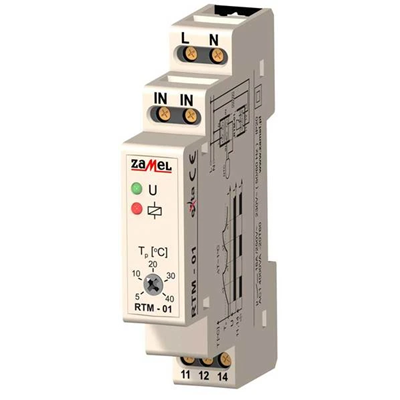 Temperature controller 5-40c without probe 230V AC TYPE: RTM-01