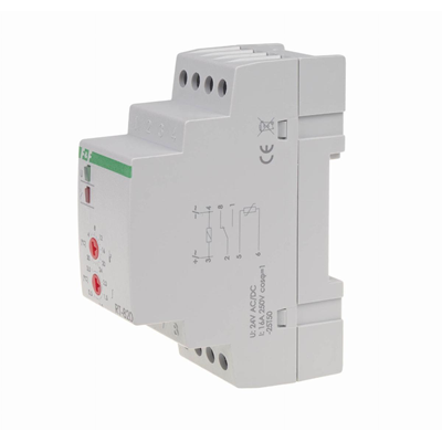 Temperature controller mounted on a DIN rail, contact: 1NO/NC 230V AC 24V