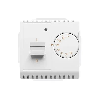 Temperature controller with external sensor, 16A, 230V. Mounting the screw socket to the box, white Required external sensor NTC-03