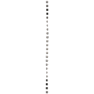 Temperature controller with internal sensor, 16A, 230V. Mounting the screw socket to the box, inox (metallic)