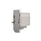 Temperature controller with internal sensor, 16A, 230V. Mounting the screw socket to the box, inox (metallic)
