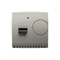 Temperature controller with internal sensor, 16A, 230V satin (metallic)