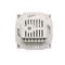 Temperature controller with internal sensor, white