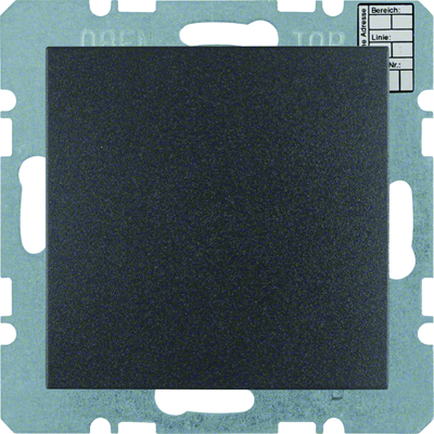 Temperature controller without manual control with universal interface, with built-in BCU anthracite B.1/B.3/B.7 Glas