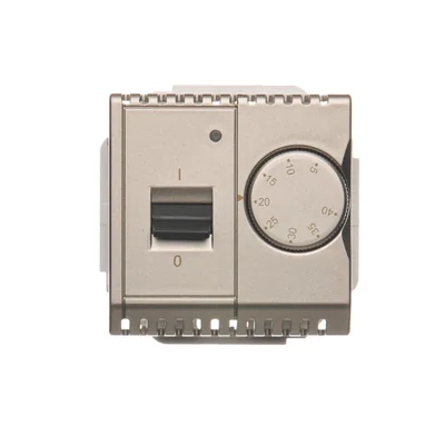 Temperaturregler mit internem Sensor, 16A, 230V satiniert (metallic)