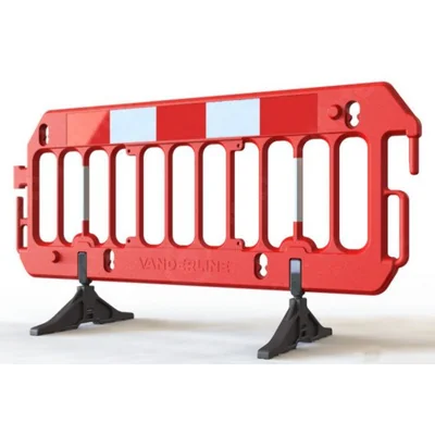 Temporary road barrier - red SCAVIA barrier 200 x 100
