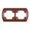 TENDANCE Cadre horizontal double marron métallisé