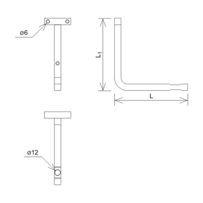 Tenditore avvitato L = 10 cm, zincato a caldo