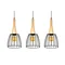 TERATA 3 Black pendant lamp