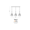 TERATA 3 Black pendant lamp