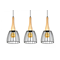 TERATA 3 Black pendant lamp