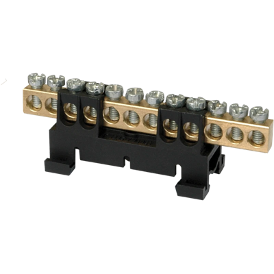 Terminal block 12 holes black low base