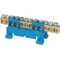Terminal block 12 holes blue low base