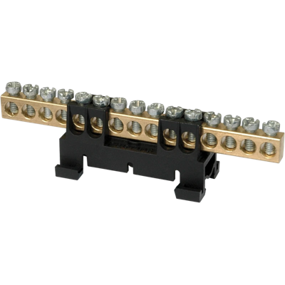 Terminal block 15 holes black low base