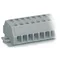 Terminal block 2-wire 2.5mm² 2-way gray with screw fixing