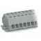 Terminal block 2-wire 2.5mm² 2-way gray with screw fixing