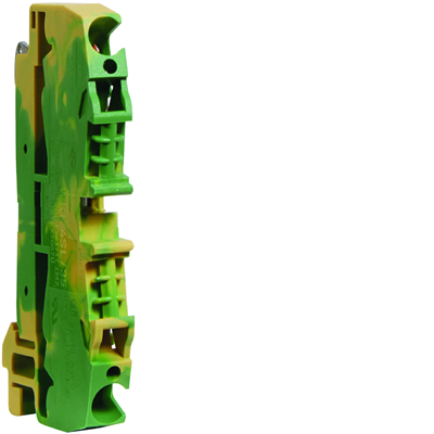 Terminal block, PE, 4mm2