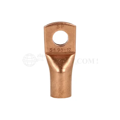 Terminal de anillo tubular de cobre 95mm² para tornillo M12 10 uds.