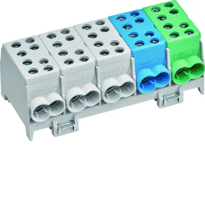 Terminal de derivación de 5 polos 2x35/2x25mm2/polo 3xL, 1xN, 1xPE