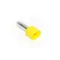 Terminal de doble manguito aislado de cobre 2x6,0mm2 14mm DUID-2x6.0-14ZO amarillo