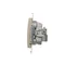 Terminal R-TV antenna socket for pass-through sockets (module) gold (metallic)