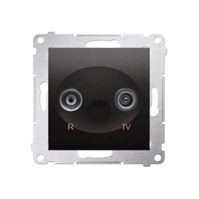 Terminal R-TV antenna socket separated (module), anthracite (metallic)