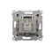 Terminal R-TV antenna socket separated (module), anthracite (metallic)