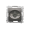 Terminal R-TV antenna socket separated (module), anthracite (metallic)