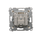 Terminal R-TV antenna socket separated (module), cream
