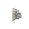 Terminal R-TV antenna socket separated (module), gold (metallic)