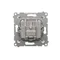 Terminal R-TV antenna socket separated (module), gold (metallic)