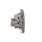 Terminal R-TV antenna socket separated (module) inox (metallic)