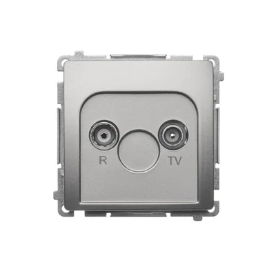 Terminal R-TV antenna socket separated (module) satin (metallic)