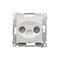 Terminal R-TV antenna socket separated (module), white
